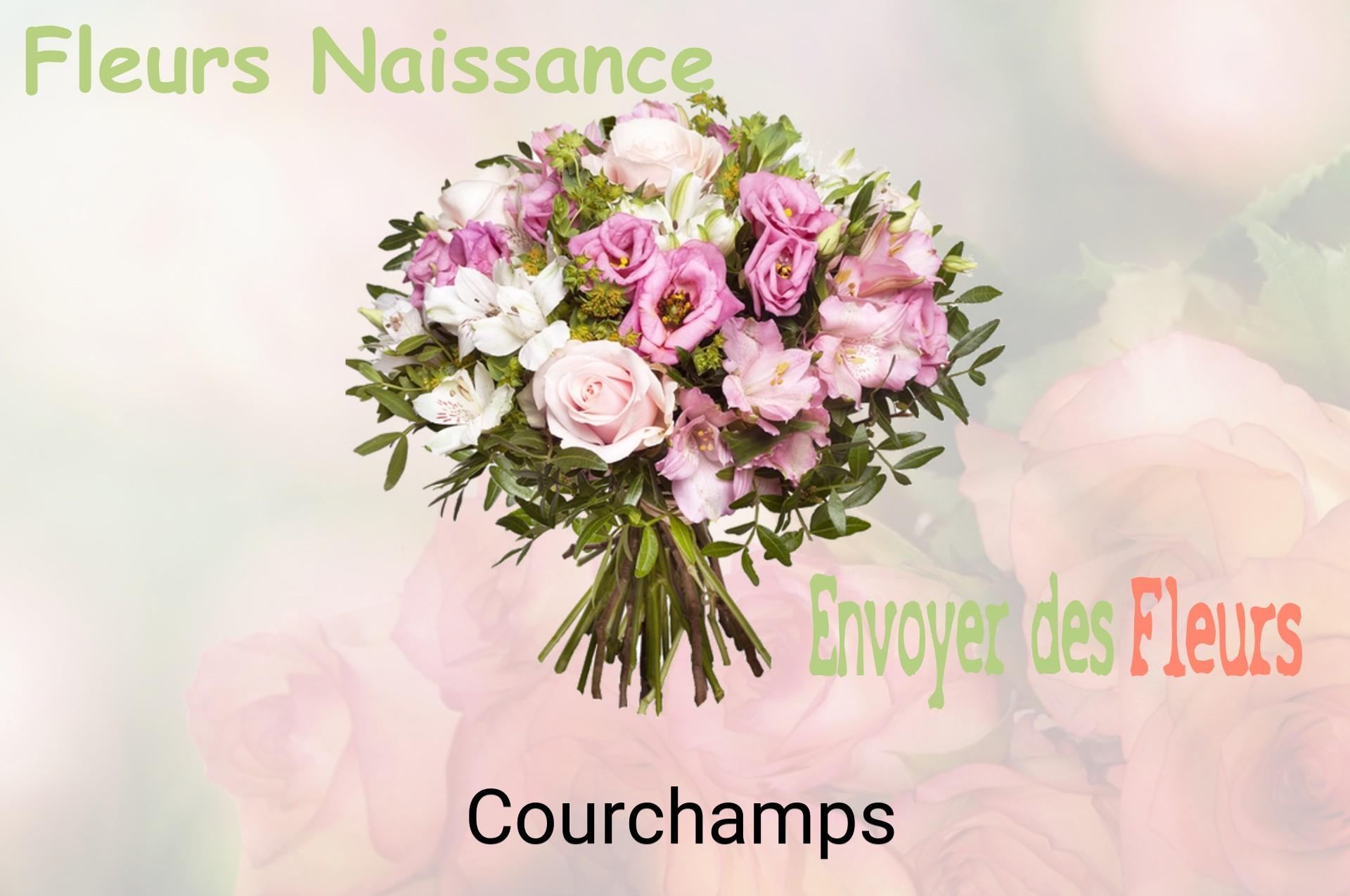 Bouquet de fleurs de naissance livré à Courchamps